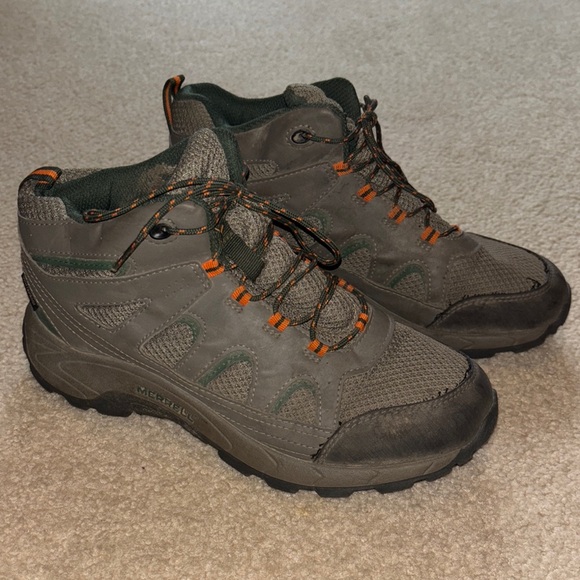Merrell Oakcreek Mid Lace Waterproof Boulder - Picture 1 of 4